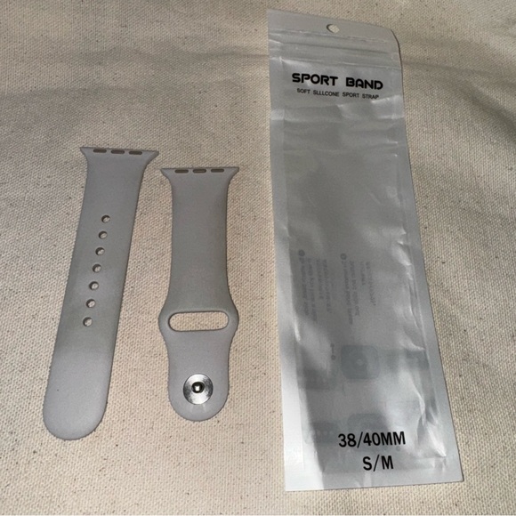Apple Watch Sport Band Sz S/M 38/40MM Light Smoke Gray - Picture 1 of 8